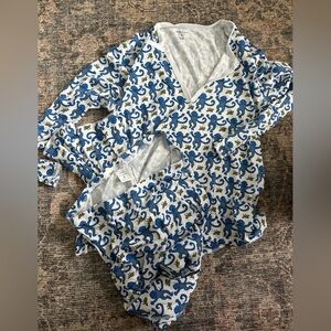 Blue Monkey Roller Rabbit PJ Set